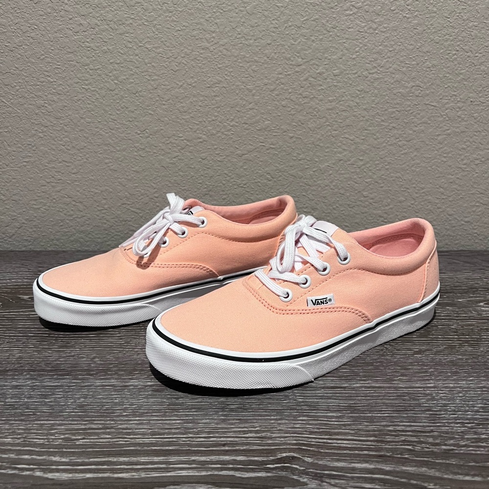 Vans Peach coral orange Doheny Canvas Sneakers women’s sz 7.5 - Picture 3 of 7